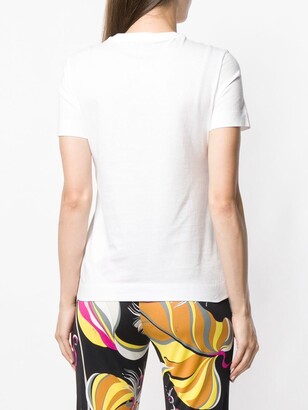 Emilio Pucci Crystal Embellished Logo T-shirt - ShopStyle